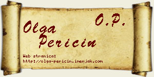 Olga Peričin vizit kartica